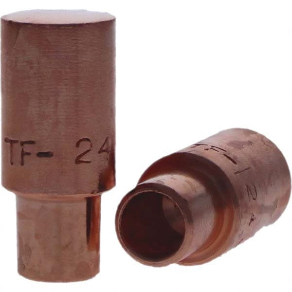 Tuffaloy - Spot Welder Tips For Use With: 4RW Cap Taper Electrode Holder Type: Male Cap F Nose (Radius) - Eagle Tool & Supply