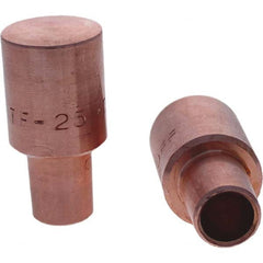 Tuffaloy - Spot Welder Tips For Use With: 5RW Cap Taper Electrode Holder Type: Male Cap F Nose (Radius) - Eagle Tool & Supply