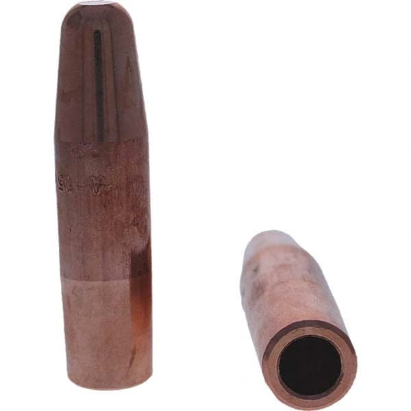 Tuffaloy - Spot Welder Tips For Use With: 5RW Electrode Holder Type: Straight Tip A Nose (Pointed) - Eagle Tool & Supply