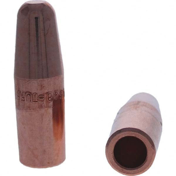 Tuffaloy - Spot Welder Tips For Use With: 5RW Electrode Holder Type: Straight Tip A Nose (Pointed) - Eagle Tool & Supply