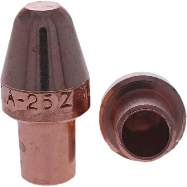 Tuffaloy - Spot Welder Tips For Use With: 5RW Cap Taper Electrode Holder Type: Male Cap A Nose (Pointed) - Eagle Tool & Supply