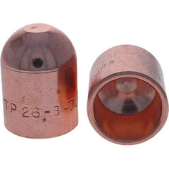 Tuffaloy - Spot Welder Tips For Use With: 6RW Cap Taper Electrode Holder Type: Female Cap B Nose (Dome) - Eagle Tool & Supply
