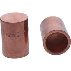 Tuffaloy - Spot Welder Tips For Use With: 5RW Cap Taper Electrode Holder Type: Female Cap C Nose (Flat) - Eagle Tool & Supply
