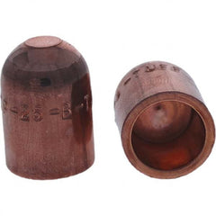 Tuffaloy - Spot Welder Tips For Use With: 5RW Cap Taper Electrode Holder Type: Female Cap B Nose (Dome) - Eagle Tool & Supply
