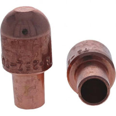Tuffaloy - Spot Welder Tips For Use With: 5RW Cap Taper Electrode Holder Type: Male Cap B Nose (Dome) - Eagle Tool & Supply