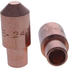 Tuffaloy - Spot Welder Tips For Use With: 4RW Cap Taper Electrode Holder Type: Male Cap E Nose (Truncated) - Eagle Tool & Supply
