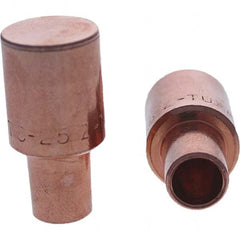 Tuffaloy - Spot Welder Tips For Use With: 5RW Cap Taper Electrode Holder Type: Male Cap C Nose (Flat) - Eagle Tool & Supply