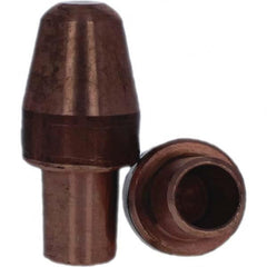 Tuffaloy - Spot Welder Tips For Use With: 6RW Cap Taper Electrode Holder Type: Male Cap A Nose (Pointed) - Eagle Tool & Supply