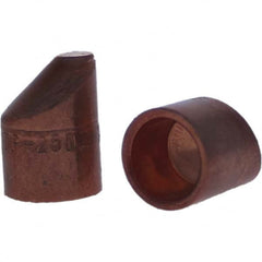 Tuffaloy - Spot Welder Tips For Use With: 5RW Cap Taper Electrode Holder Type: Female Cap D Nose (Offset) - Eagle Tool & Supply