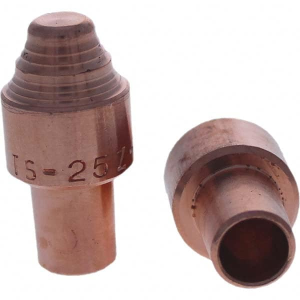 Tuffaloy - Spot Welder Tips For Use With: 5RW Cap Taper Electrode Holder Type: Male Cap S Nose - Eagle Tool & Supply