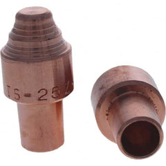 Tuffaloy - Spot Welder Tips For Use With: 5RW Cap Taper Electrode Holder Type: Male Cap S Nose - Eagle Tool & Supply