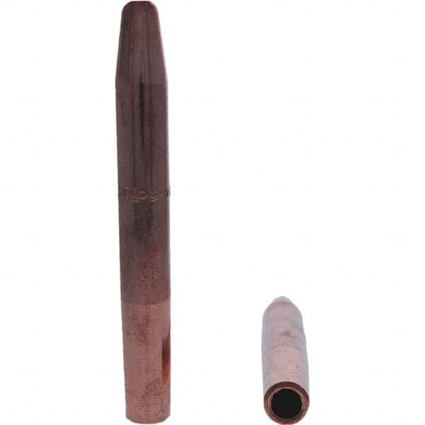 Tuffaloy - Spot Welder Tips For Use With: 4RW Electrode Holder Type: Straight Tip A Nose (Pointed) - Eagle Tool & Supply