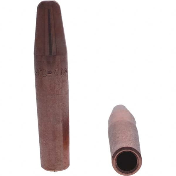 Tuffaloy - Spot Welder Tips For Use With: 4RW Electrode Holder Type: Straight Tip A Nose (Pointed) - Eagle Tool & Supply