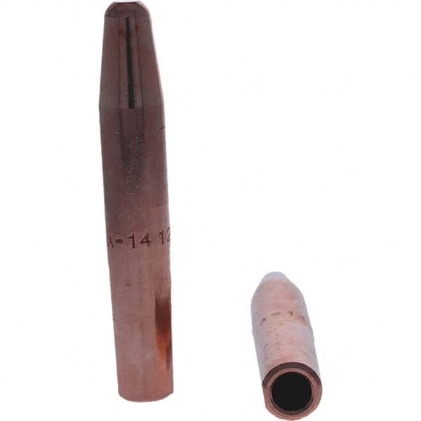 Tuffaloy - Spot Welder Tips For Use With: 4RW Electrode Holder Type: Straight Tip A Nose (Pointed) - Eagle Tool & Supply