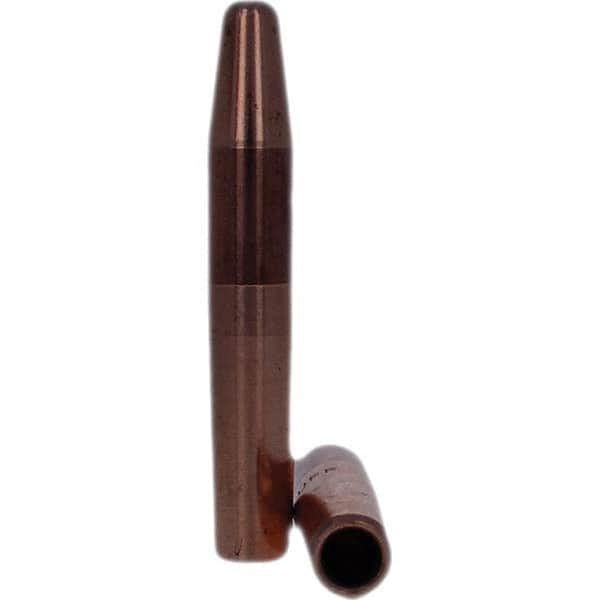 Tuffaloy - Spot Welder Tips For Use With: 4RW Electrode Holder Type: Straight Tip A Nose (Pointed) - Eagle Tool & Supply