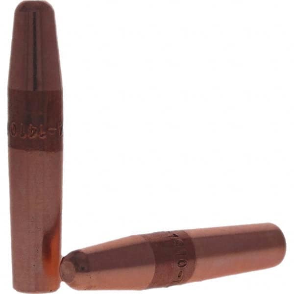 Tuffaloy - Spot Welder Tips For Use With: 4RW Electrode Holder Type: Straight Tip A Nose (Pointed) - Eagle Tool & Supply