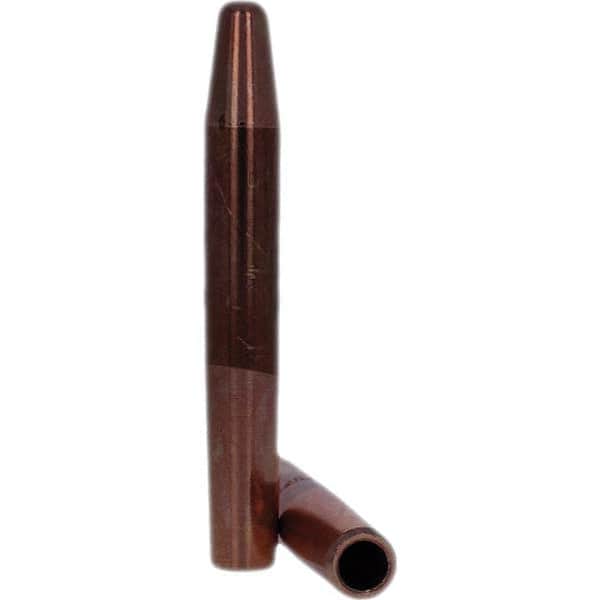 Tuffaloy - Spot Welder Tips For Use With: 4RW Electrode Holder Type: Straight Tip A Nose (Pointed) - Eagle Tool & Supply