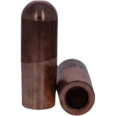 Tuffaloy - Spot Welder Tips For Use With: 7RW Electrode Holder Type: Straight Tip B Nose (Dome) - Eagle Tool & Supply