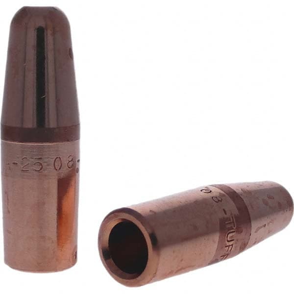 Tuffaloy - Spot Welder Tips For Use With: 7RW Electrode Holder Type: Straight Tip A Nose (Pointed) - Eagle Tool & Supply