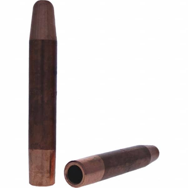 Tuffaloy - Spot Welder Tips For Use With: 6RW Electrode Holder Type: Straight Tip A Nose (Pointed) - Eagle Tool & Supply