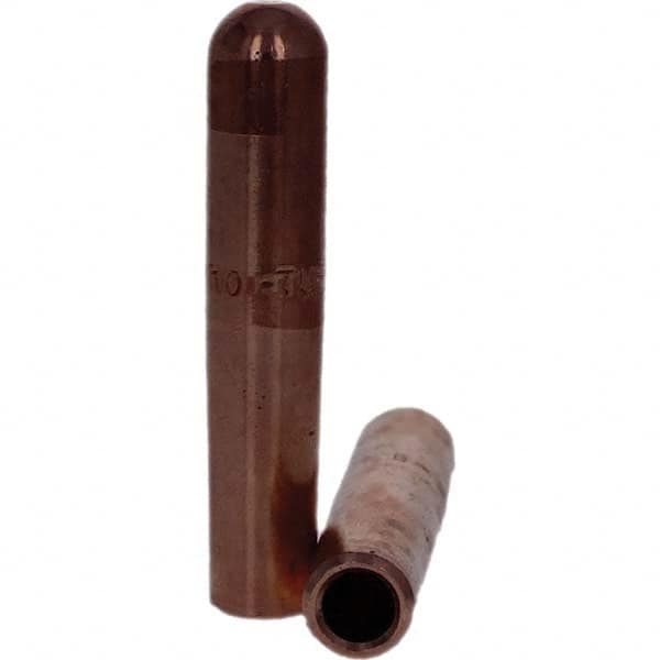 Tuffaloy - Spot Welder Tips For Use With: 4RW Electrode Holder Type: Straight Tip B Nose (Dome) - Eagle Tool & Supply