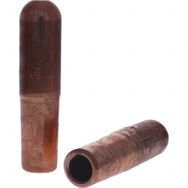Tuffaloy - Spot Welder Tips For Use With: 4RW Electrode Holder Type: Straight Tip B Nose (Dome) - Eagle Tool & Supply