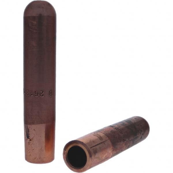 Tuffaloy - Spot Welder Tips For Use With: 6RW Electrode Holder Type: Straight Tip B Nose (Dome) - Eagle Tool & Supply