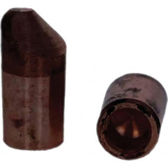 Tuffaloy - Spot Welder Tips For Use With: 5RW Electrode Holder Type: Straight Tip D Nose (Offset) - Eagle Tool & Supply