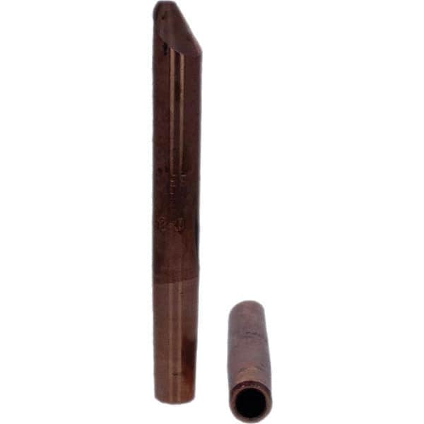 Tuffaloy - Spot Welder Tips For Use With: 4RW Electrode Holder Type: Straight Tip D Nose (Offset) - Eagle Tool & Supply