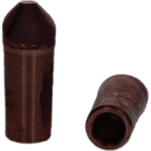 Tuffaloy - Spot Welder Tips For Use With: 4RW Electrode Holder Type: Straight Tip D Nose (Offset) - Eagle Tool & Supply