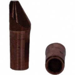Tuffaloy - Spot Welder Tips For Use With: 4RW Electrode Holder Type: Straight Tip D Nose (Offset) - Eagle Tool & Supply