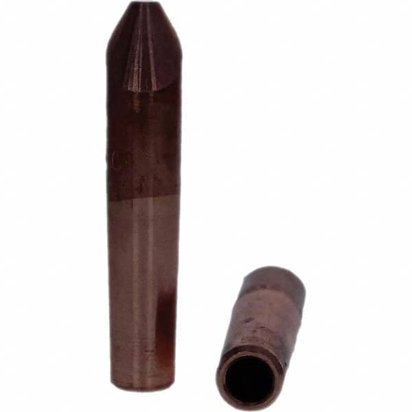 Tuffaloy - Spot Welder Tips For Use With: 4RW Electrode Holder Type: Straight Tip D Nose (Offset) - Eagle Tool & Supply