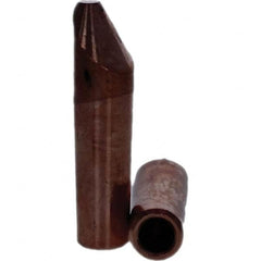 Tuffaloy - Spot Welder Tips For Use With: 4RW Electrode Holder Type: Straight Tip D Nose (Offset) - Eagle Tool & Supply