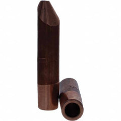 Tuffaloy - Spot Welder Tips For Use With: 5RW Electrode Holder Type: Straight Tip D Nose (Offset) - Eagle Tool & Supply