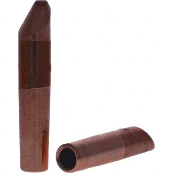 Tuffaloy - Spot Welder Tips For Use With: 4RW Electrode Holder Type: Straight Tip D Nose (Offset) - Eagle Tool & Supply