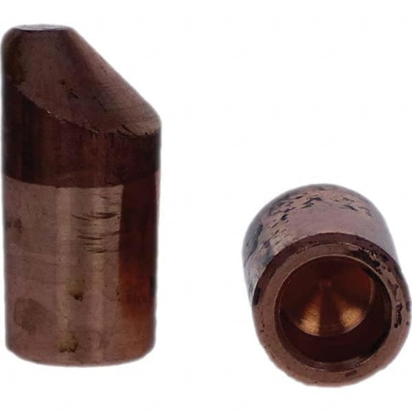 Tuffaloy - Spot Welder Tips For Use With: 5RW Electrode Holder Type: Straight Tip D Nose (Offset) - Eagle Tool & Supply