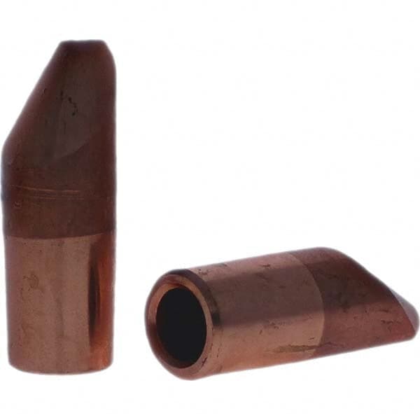 Tuffaloy - Spot Welder Tips For Use With: 5RW Electrode Holder Type: Straight Tip D Nose (Offset) - Eagle Tool & Supply
