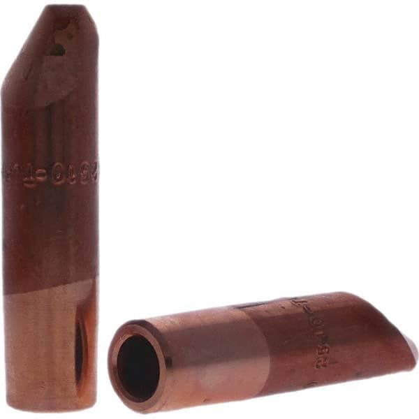 Tuffaloy - Spot Welder Tips For Use With: 5RW Electrode Holder Type: Straight Tip D Nose (Offset) - Eagle Tool & Supply