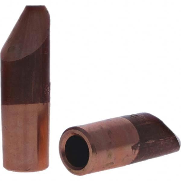 Tuffaloy - Spot Welder Tips For Use With: 6RW Electrode Holder Type: Straight Tip D Nose (Offset) - Eagle Tool & Supply