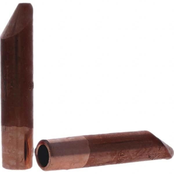 Tuffaloy - Spot Welder Tips For Use With: 7RW Electrode Holder Type: Straight Tip D Nose (Offset) - Eagle Tool & Supply