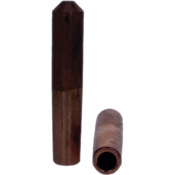 Tuffaloy - Spot Welder Tips For Use With: 4RW Electrode Holder Type: Straight Tip E Nose (Truncated) - Eagle Tool & Supply