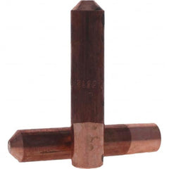 Tuffaloy - Spot Welder Tips For Use With: 6RW Electrode Holder Type: Straight Tip E Nose (Truncated) - Eagle Tool & Supply