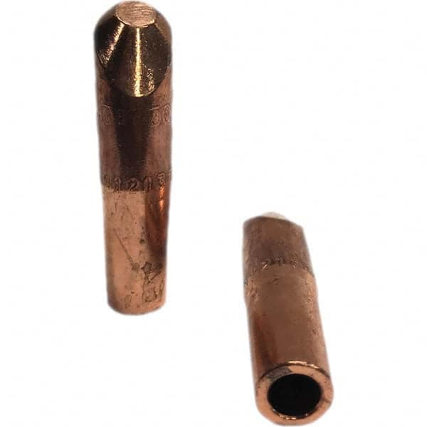 Tuffaloy - Spot Welder Tips For Use With: 4RW Electrode Holder Type: Straight Tip H Nose (Angled Offset) - Eagle Tool & Supply