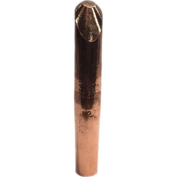 Tuffaloy - Spot Welder Tips For Use With: 4RW Electrode Holder Type: Straight Tip H Nose (Angled Offset) - Eagle Tool & Supply