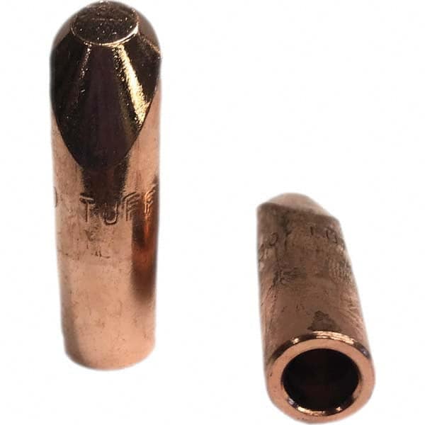 Tuffaloy - Spot Welder Tips For Use With: 5RW Electrode Holder Type: Straight Tip H Nose (Angled Offset) - Eagle Tool & Supply