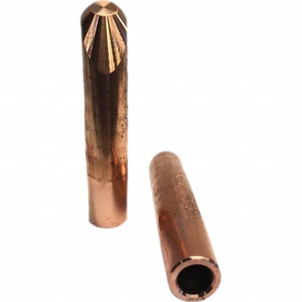 Tuffaloy - Spot Welder Tips For Use With: 5RW Electrode Holder Type: Straight Tip H Nose (Angled Offset) - Eagle Tool & Supply