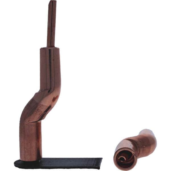 Tuffaloy - Spot Welder Tips For Use With: 4RW Electrode Holder Type: Bent Shank for 4RW Male Cap - Eagle Tool & Supply
