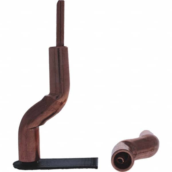 Tuffaloy - Spot Welder Tips For Use With: 4RW Electrode Holder Type: Bent Shank for 4RW Male Cap - Eagle Tool & Supply
