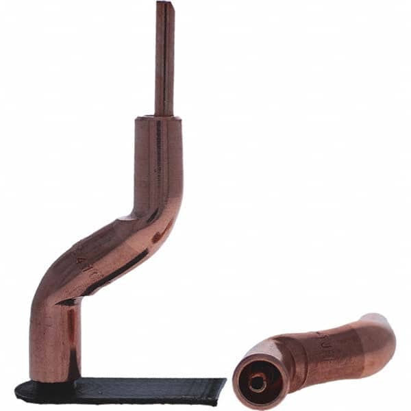 Tuffaloy - Spot Welder Tips For Use With: 4RW Electrode Holder Type: Bent Shank for 4RW Male Cap - Eagle Tool & Supply