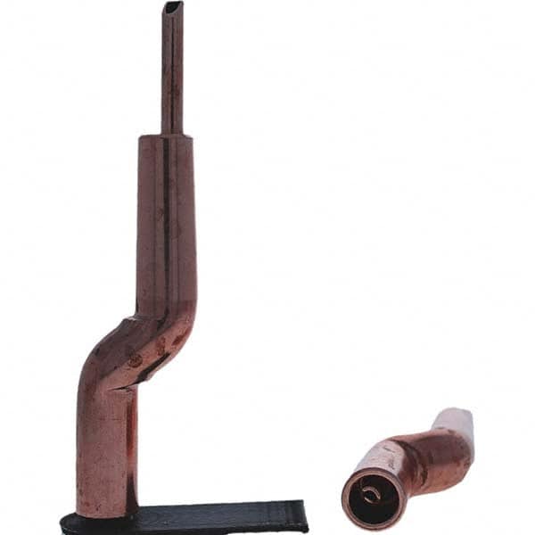 Tuffaloy - Spot Welder Tips For Use With: 4RW Electrode Holder Type: Bent Shank for 4RW Male Cap - Eagle Tool & Supply
